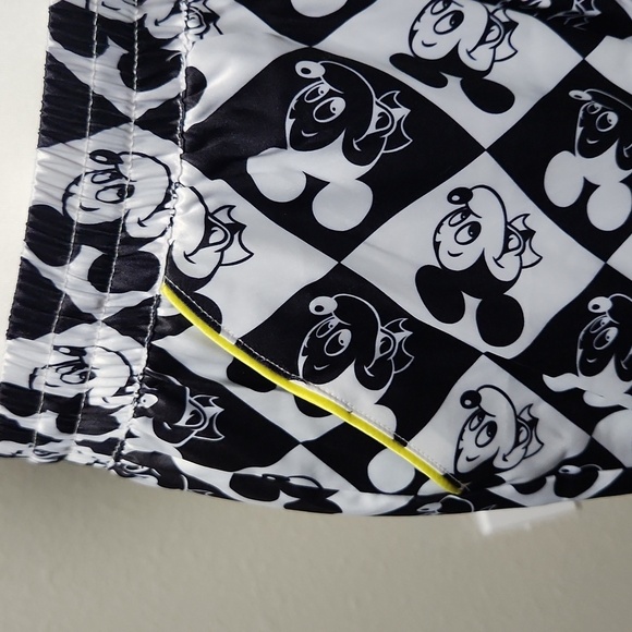 DISNEY MICKEY MOUSE Satin Diamond Logo Pajama Lounge Pants - Picture 2 of 7